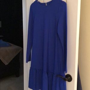 Drop Waste Blue Dress